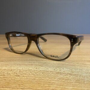 NEW SALT. Optics Aldan 54 Amber Glacier Eyeglasses 54-19-151 Handcrafted Japan